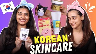 We Tried VIRAL Korean Skincare 😳 ft mandalshalini  Aashi Adani [upl. by Eila]