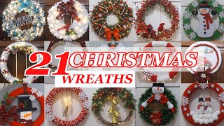 21 Stylish Christmas Wreath ideas for festive front doors [upl. by Aekahs]