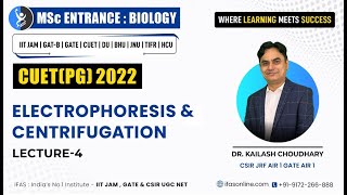 ELECTROPHORESIS amp CENTRIFUGATION  CUET PG 2022  IFAS [upl. by Sidon]