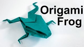 Origami Frog Tutorial Traditional [upl. by Lleuqram]