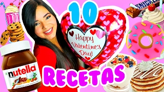 10 RECETAS Y REGALOS FÁCILES PARA SAN VALENTIN DIY  Gabriela Isabel [upl. by Melicent859]