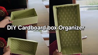 DIY Cardboard Storage Box  DIY Cardboard box Organizer  Storage Box  recycling diy easydiy [upl. by Samoht289]