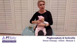 At home therapy for torticollis amp plagiocephaly [upl. by Lasiaf]