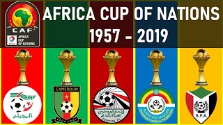 031 AFRICA CUP OF NATIONS • ALL WINNERS 1957  2019 • AFCON WINNERS LIST [upl. by Dacy571]