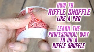 Easy In the Hands Riffle Shuffle Tutorial for Beginners with Bridge Ending [upl. by Harwell]