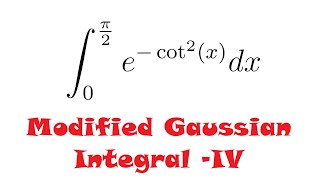 Gaussian Like Integral of Type  I  4 [upl. by Nayek853]