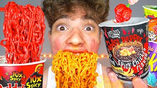 Extreme Spiciest Ramens  ASMR [upl. by Thornton]