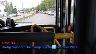 Wiener Linien Linie 31A 🚍 144 Großjedlersdorf Jochbergengasse➡️Kagraner Platz [upl. by Sidnala]