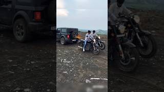 Thar ve Bullet Bike Power Test 💪🔥 thar bike [upl. by Frear]