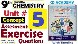 Concept Assessment Exercise Questions  UNIT 5  Chemical Bonding  9TH CHEMISTRY  FEDERAL BOARD [upl. by Pollerd444]