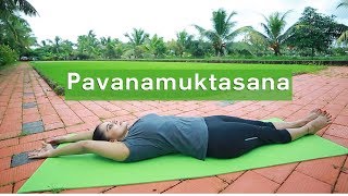 Yoga For Beginners  Pavanamuktasana by Yogarogyam  പവനമുക്താസനം [upl. by Yenffad]