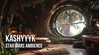 Kashyyyk Cozy Bedroom  Star Wars Ambience  Rainforest Wind Sleep Aid [upl. by Assirehs541]