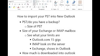 How to import PST into New Outlook Part 2 [upl. by Ococ419]