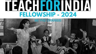 Teach For India  Fellowship 2024  Complete Guide opportunity education fellowship [upl. by Fianna]