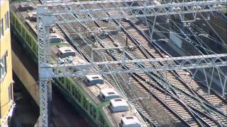 ホテル京阪京橋 客室からの眺め 京阪電車いろいろ [upl. by Hselin]