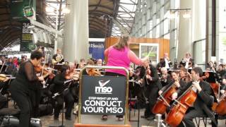 Commuters conduct the Melbourne Symphony Orchestra MSO [upl. by Oika]