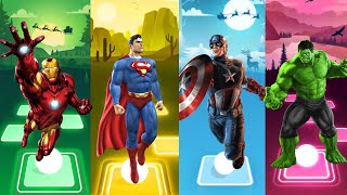 Spiderman Cartoon 🆚 Hulk 🆚 Ironman 🆚 Batman 🆚 Captain America 🎵 Who Will Win⁉️ [upl. by Nagy]