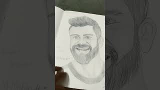 Mia Bhai md siraj drawing sketch [upl. by Ytirev]