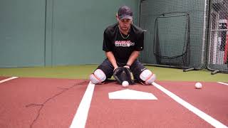 Blocking Drill  MLB Orioles catcher Austin Wynns [upl. by Navannod224]