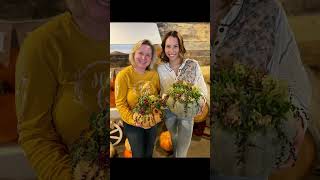 Succulent Pumpkin Workshop w Chester County Cart Company at Harvest Ridge Winery Toughkenamon PA [upl. by Krall]