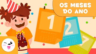 Os meses do ano  Vocabulário para crianças [upl. by Namsu]