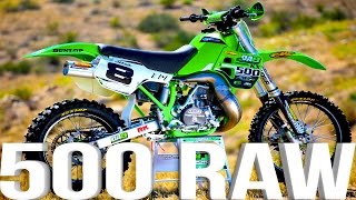 Kawasaki KX500 2 Stroke RAW featuring Destry Abbott  Dirt Bike Magazine [upl. by Nimsay]