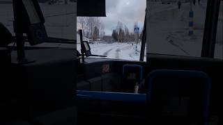 Winter Bus In Kajaani Waltti bus kajaani travel trending snow snowynights magicalwinter [upl. by Feliks952]