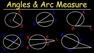 Circles Angle Measures Arcs Central amp Inscribed Angles Tangents Secants amp Chords  Geometry [upl. by Laoj]