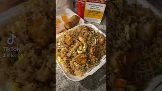 Extreme Teriyaki Grill Express shrimphibachi dinner fyp letseat [upl. by Quiteria]