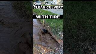 Best Way To Clean Culvert Pipe [upl. by Cornelle]