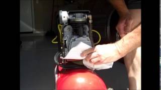 How To Change Your Craftsman Air Compressor Oil In 5 Minutes [upl. by Nodnerb]