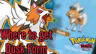 how to get Lycanroc Dusk Form in Pokemon Brick Bronze  Bronze Legacy [upl. by Merna]