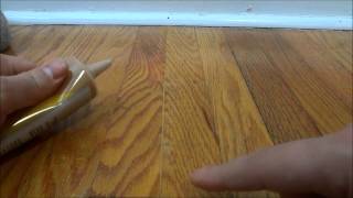 How To Fill In Gaps Between Hardwood Flooring With Wood Filler [upl. by Parke]