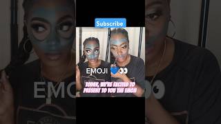 Emoji Makeup Challenge Master the 💙 Look with Your Eyes 👀quotEmojiMakeupChallenge BlueHeartLook [upl. by Barbe]