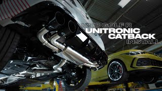 MK8 Golf R Unitronic Catback Exhaust Install  BMP Tuning [upl. by Egroj713]