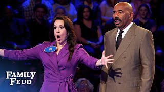 RIP Liz humiliates Steve Harvey in Fast Money [upl. by Notserp16]