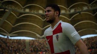 UEFA EURO 2024 group B  Croatia vs Albania  Ea sports FC 24 rexusgaming [upl. by Alihs]