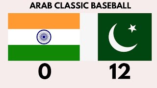 Pakistan 120 India  Arab Classic Baseball 2024  Pakistan vs India [upl. by Silvain]