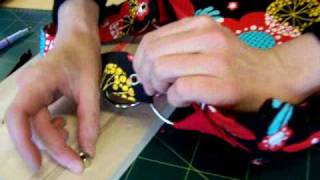 How to insert eyelets in a handbag strap [upl. by Chevy]