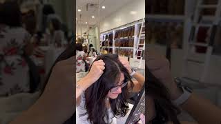 How to put on a Hair Topper in 30 Seconds hairtopper hairtutorial thinhairsolutions [upl. by Madanhoj]