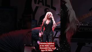 🎥 Christina Aguilera performing Fighter at the Pride Lives Stonewall Day on June 23 2023 [upl. by Kulsrud]