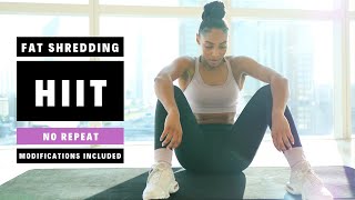 13 min cardio hiit workout for fat burning and weight loss 🔥 No repeat [upl. by Fortunna]