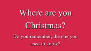 Faith Hill  Where Are You Christmas Lyrics [upl. by Yttocs]