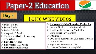 Paper2 Education Topic wise Videos  NTAUGCNET JRF [upl. by Ellyn405]