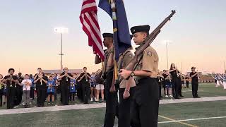 Color Guard at Football game Left Rifle [upl. by Wernick]