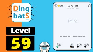 Dingbats Level 59 Print Walkthrough [upl. by Lodovico]