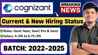 🔥Cognizant Big Updates  GenC GenC Pro GenC Next  Current Hiring Status  20222025 BATCH [upl. by Nonah]