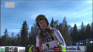 Ski WM 2021 Katharina Liensberger  1 Platz  Slalom  Damen  Lauf 2 [upl. by Kcirde432]