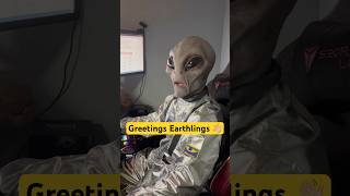 Greetings Earthlings 👋🏼 My human name is Robert👽 viralvideo alien foryou [upl. by Yardna]