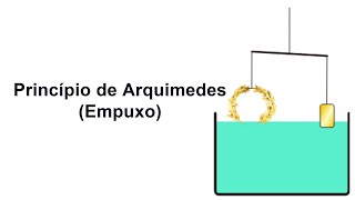 PRINCÍPIO DE ARQUIMEDES EMPUXO [upl. by Clemen]